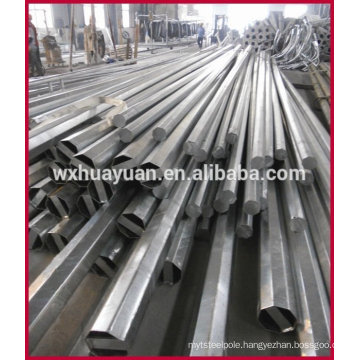 octagonal galvanized steel electrical poles